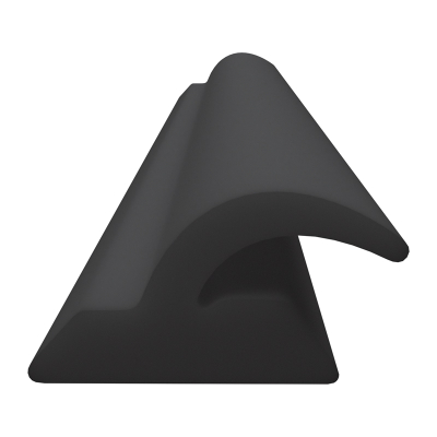 3D Modell der Lippendichtung LP557 in schwarz für Fenster.