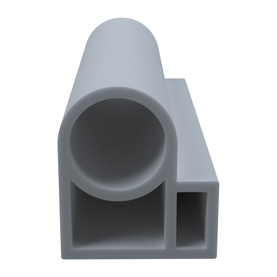 3D Modell der Stahlzargendichtung SZ380 in grau für senkrechte Nuten zum Tüblatt.