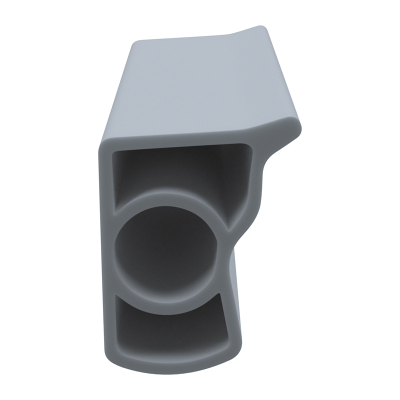 3D Modell der Stahlzargendichtung SZ383 in grau für senkrechte Nuten zum Tüblatt.