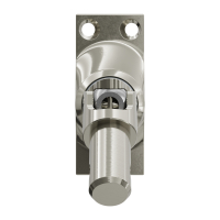 Geiger Gelenklager 45°- G017 | Grundplatte 22 x 52 mm | Kurbelzapfen 11,9 mm | 6 mm Sechskant - Länge 300 mm