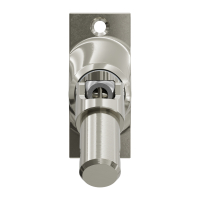 Geiger Gelenklager 45°- G018 | Grundplatte 22 x 52 mm | Kurbelzapfen 12,9 mm | 6 mm Vierkant - Länge 300 mm