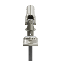 Geiger Gelenklager 45°- G018 | Grundplatte 22 x 52 mm | Kurbelzapfen 12,9 mm | 6 mm Vierkant - Länge 300 mm
