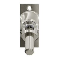 Geiger Gelenklager 45°- G019 | Grundplatte 22 x 52 mm | Kurbelzapfen 9,9 mm | 6 mm Vierkant - Länge 300 mm