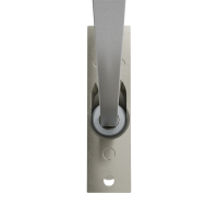 Geiger Gelenklager 45°- G024 | Grundplatte 22 x 85 mm | Kurbelzapfen 9,9 mm | 8 mm Vierkant - Länge 300 mm