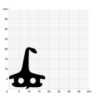 Zeichnung des Dichtungsprofils der Mitteldichtung MI285...
