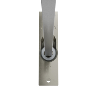 Geiger Gelenklager 45°- G025 | Grundplatte 22 x 85 mm | Kurbelzapfen 12,9 mm | 8 mm Vierkant - Länge 300 mm