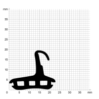 Zeichnung des Dichtungsprofils der Mitteldichtung MI296...