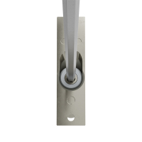 Geiger Gelenklager 45°- G065 | Grundplatte 22 x 85 mm | Kurbelzapfen 11,9 mm | 6 mm Sechskant - Länge 500 mm
