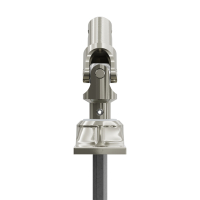 Geiger Gelenklager 45°- G065 | Grundplatte 22 x 85 mm | Kurbelzapfen 11,9 mm | 6 mm Sechskant - Länge 500 mm