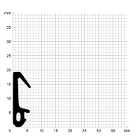 Zeichnung des Dichtungsprofils der Mitteldichtung MI313...