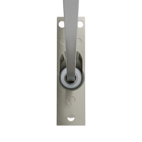 Geiger Gelenklager 45°- G026 | Grundplatte 22 x 85 mm | Kurbelzapfen 11,9 mm | 6 mm Vierkant - Länge 300 mm