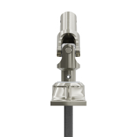 Geiger Gelenklager 45°- G026 | Grundplatte 22 x 85 mm | Kurbelzapfen 11,9 mm | 6 mm Vierkant - Länge 300 mm