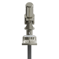 Geiger Gelenklager 45°- G026 | Grundplatte 22 x 85 mm | Kurbelzapfen 11,9 mm | 6 mm Vierkant - Länge 300 mm
