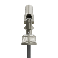 Geiger Gelenklager 45°- G029 | Grundplatte 22 x 85 mm | Kurbelzapfen 12,9 mm | 6 mm Sechskant - Länge 300 mm